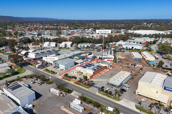 Drone view of industrial property in Maddington WA