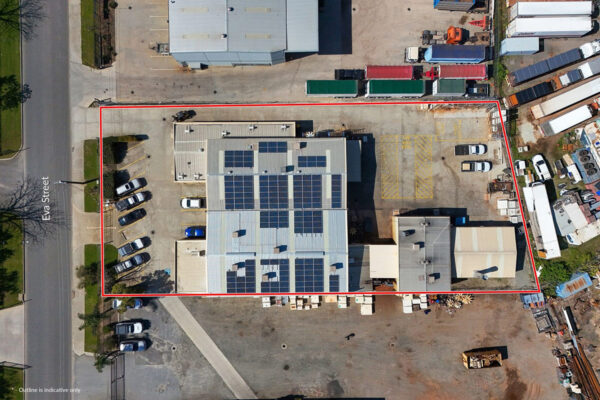 Drone image of the commercial property at 29 Eva Maddington WA 6109