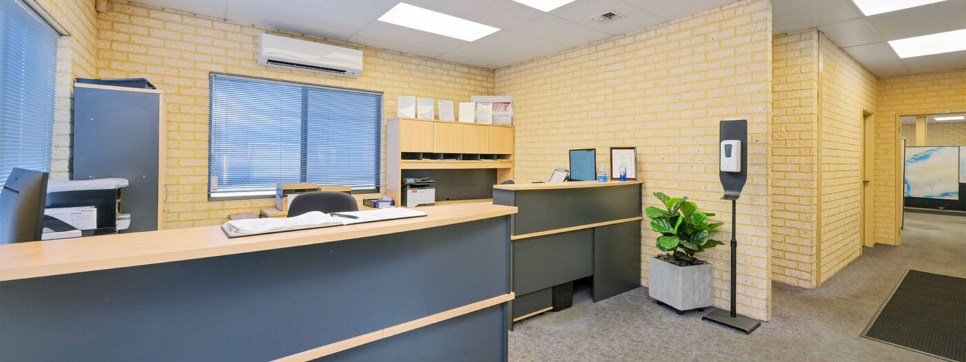 Inside offices of a car dealership