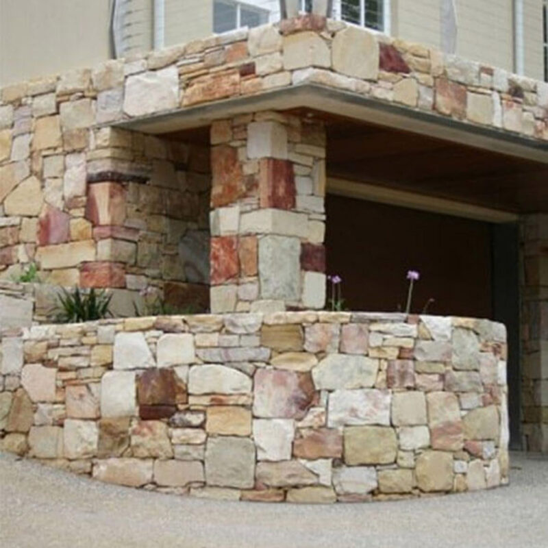 commercial flagstone entrance